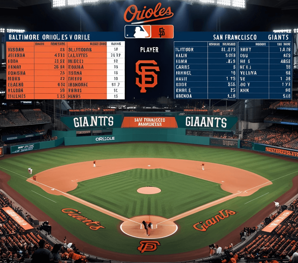 Baltimore Orioles vs San Francisco Giants Match Player Stats
